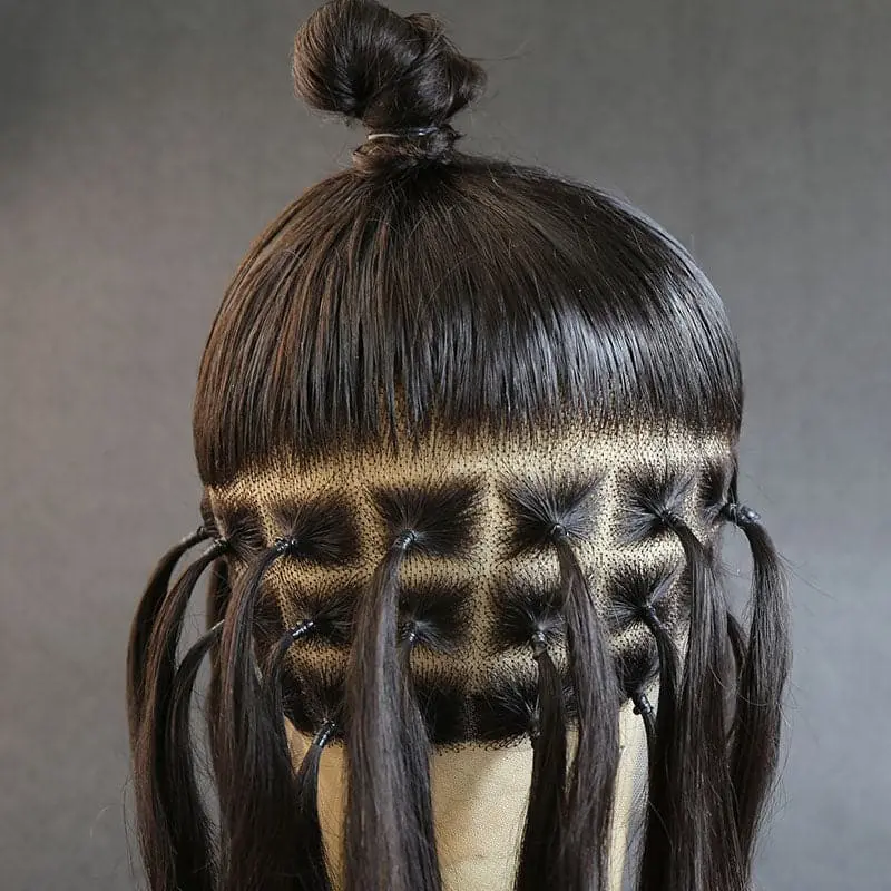 10 Inch Silky Straight Full Lace Wig Natural Color Human Hair - Image 6