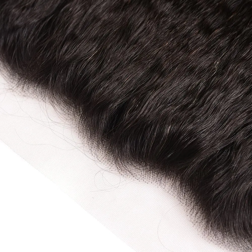 13x4 Lace Frontal Kinky Straight Human Hair - Image 3