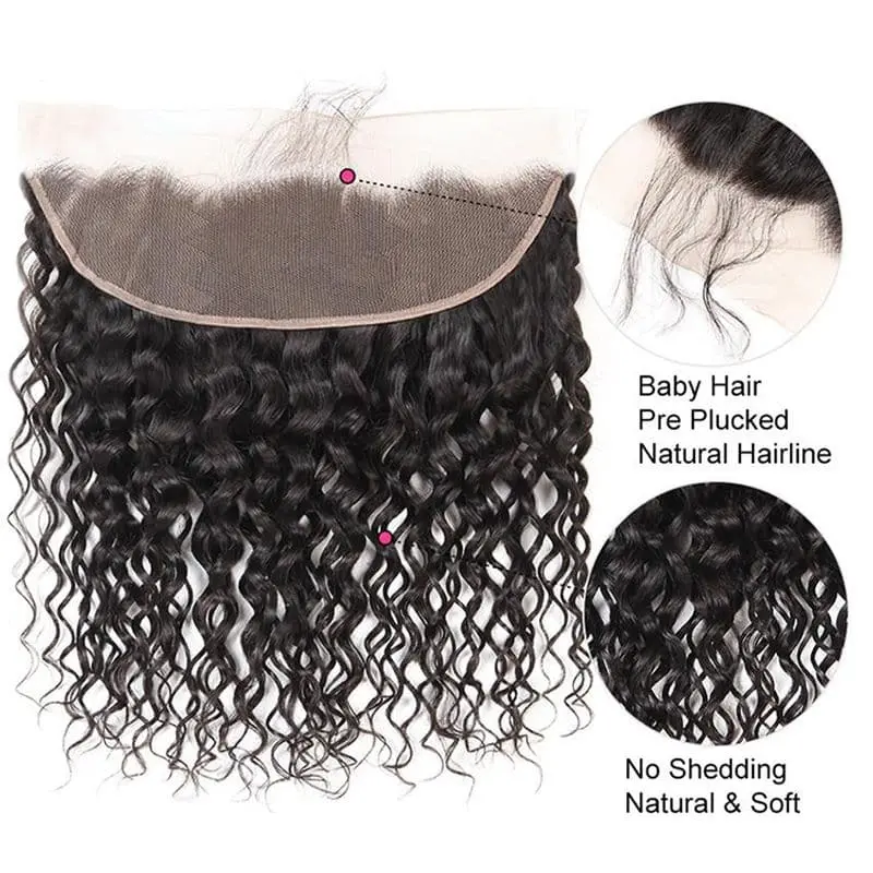 13x4 Lace Frontal Water Wave Human Hair - Image 6