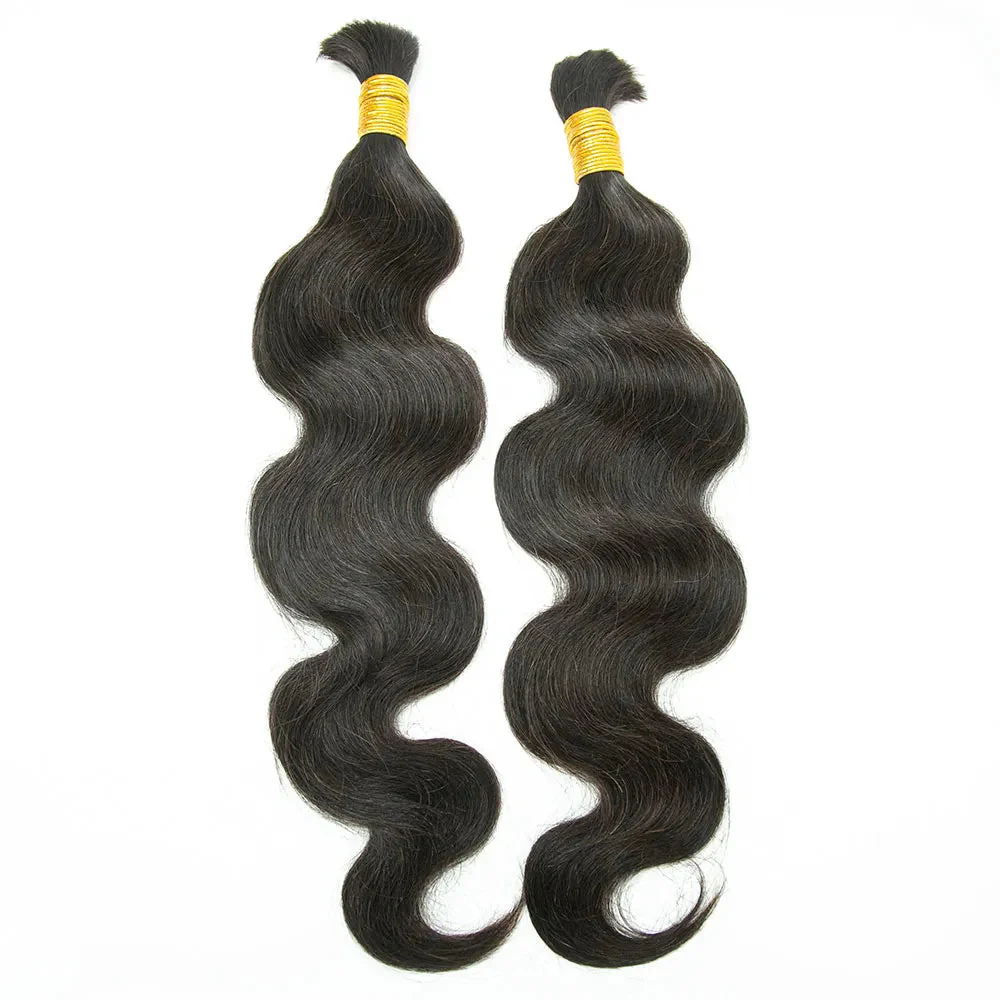 #2 Dark Brown Bulk Human Braiding Hair Body Wave