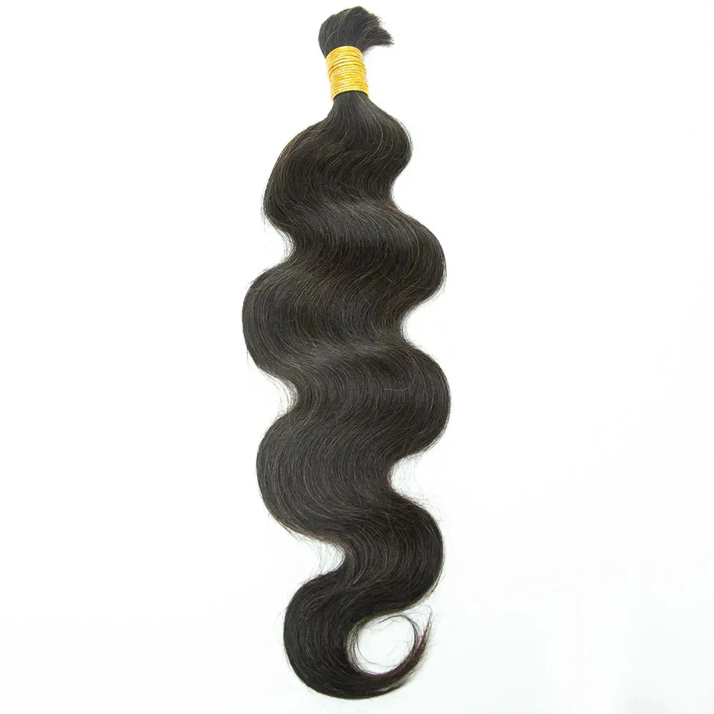 Medium Brown #4 Human Braiding Hair Body Wave - Image 11