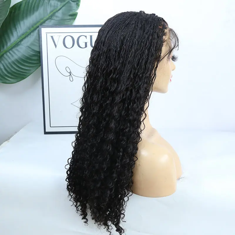 20"-24" Inches Transparent Lace Wig Human Hair Braided Wig With Baby Hair - Image 12