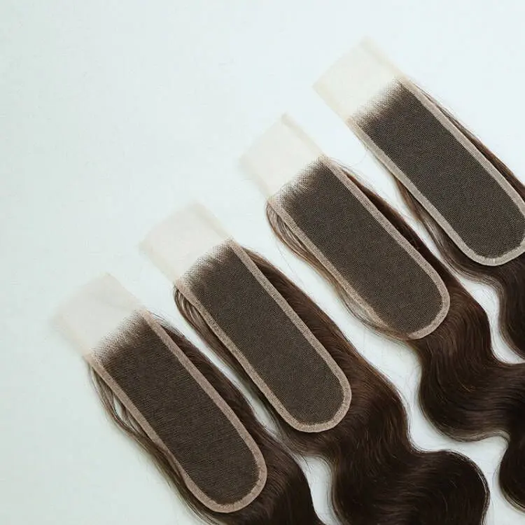 2x6 HD Lace Closure #2 Color Chocolate Brown Body Wave - Image 4