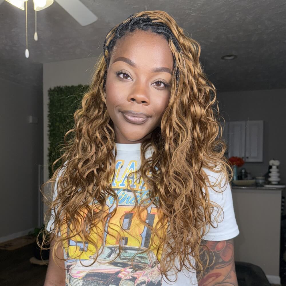 Color 30 Body Wave Crochet Human Hair Extensions - Image 2