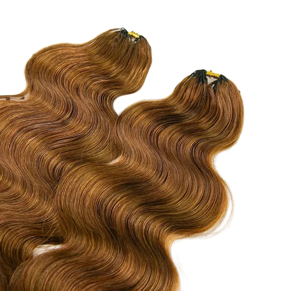 Color 30 Body Wave Crochet Human Hair Extensions - Image 7