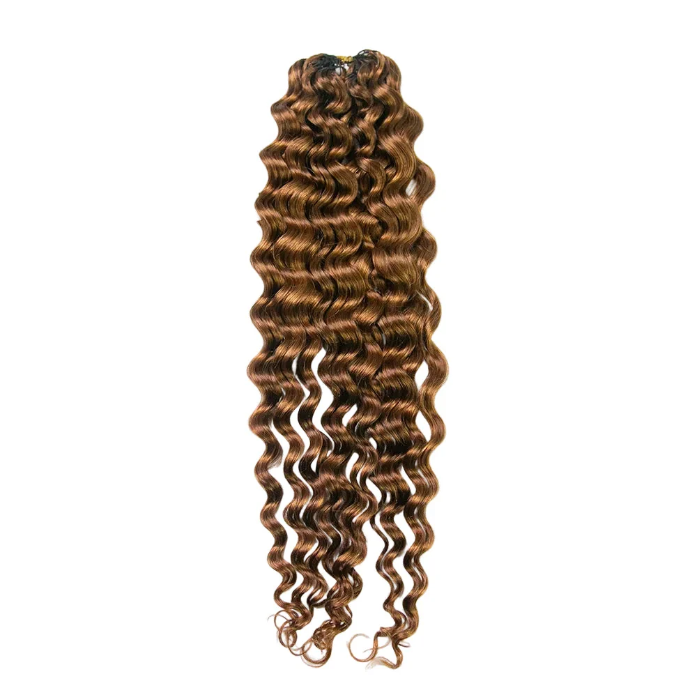 Color 30 Water Wave Crochet Human Hair Extensions