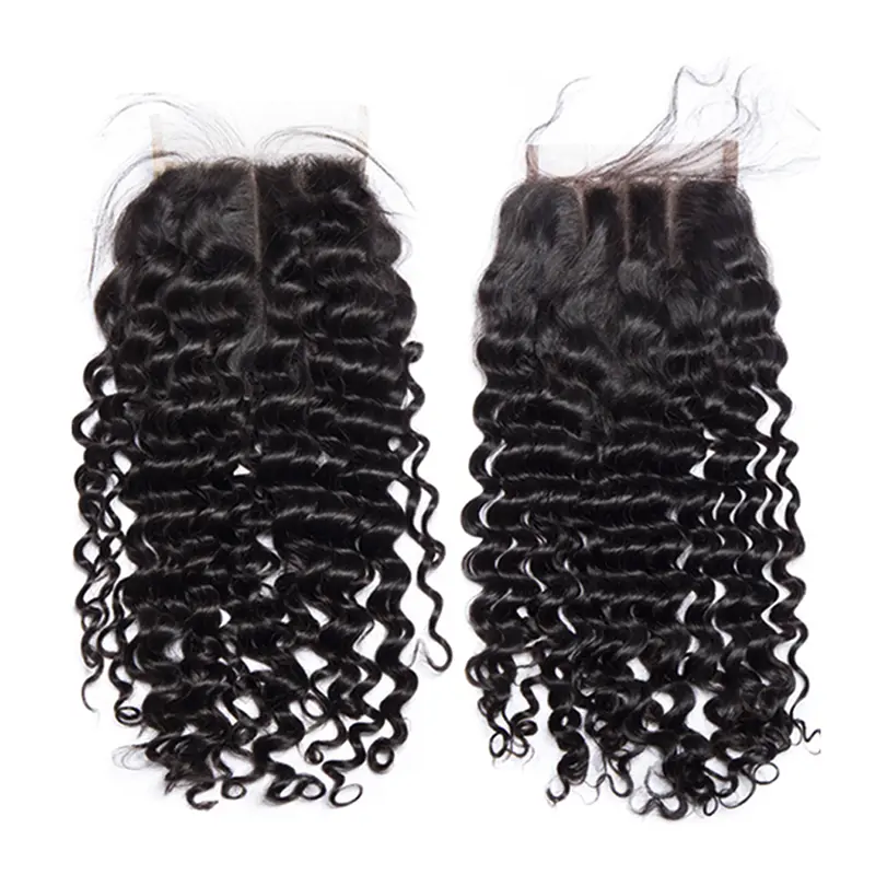 4x4 Lace Closure Deep Curly Human Hair - Image 2