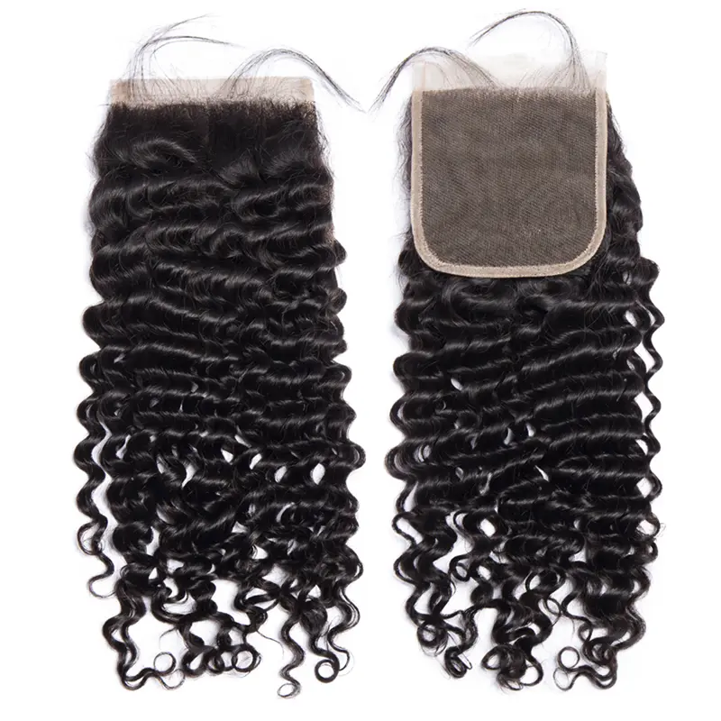 4x4 Lace Closure Deep Curly Human Hair - Image 4