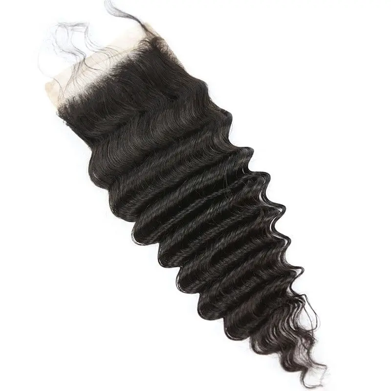 4x4 Lace Closure Deep Wave Human Hair - Image 2