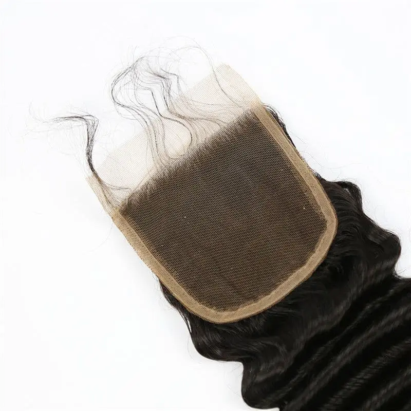 4x4 Lace Closure Deep Wave Human Hair - Image 4