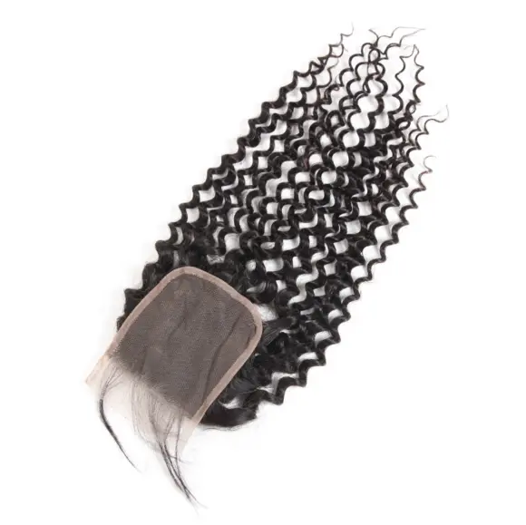 4x4 Lace Closure Jerry Curly Human Hair - Image 2
