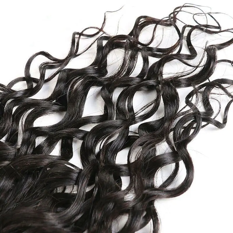 4x4 Lace Closure Water Wave Human Hair - Image 4
