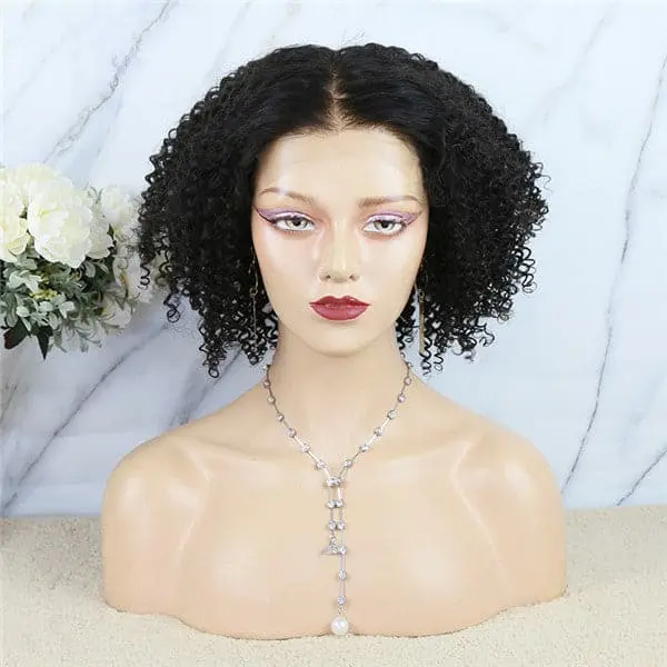5x5 HD Lace Closure Wig Jerry Curly BOB Human Hair BJCY255 - Image 2