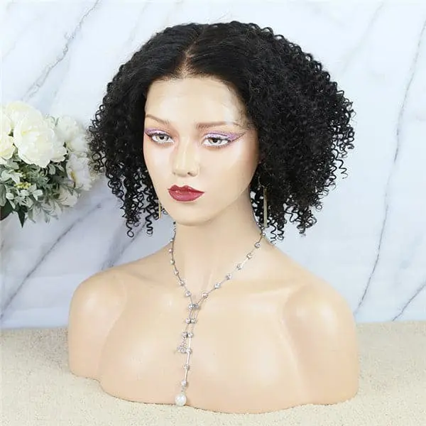 5x5 HD Lace Closure Wig Jerry Curly BOB Human Hair BJCY255 - Image 3