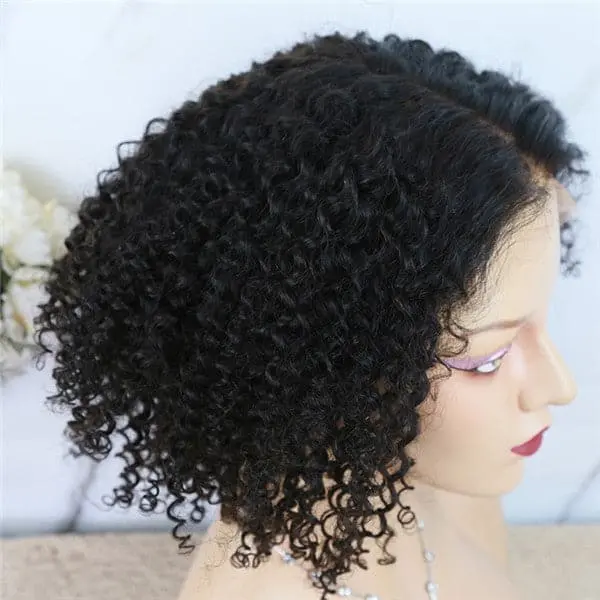 5x5 HD Lace Closure Wig Jerry Curly BOB Human Hair BJCY255 - Image 4