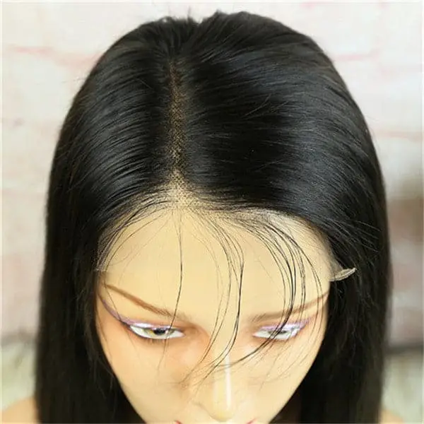 5x5 Lace Closure Wig Blunt Cut Silky Straight BOB BOBST55 - Image 10