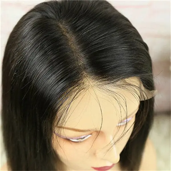 5x5 Lace Closure Wig Blunt Cut Silky Straight BOB BOBST55 - Image 11