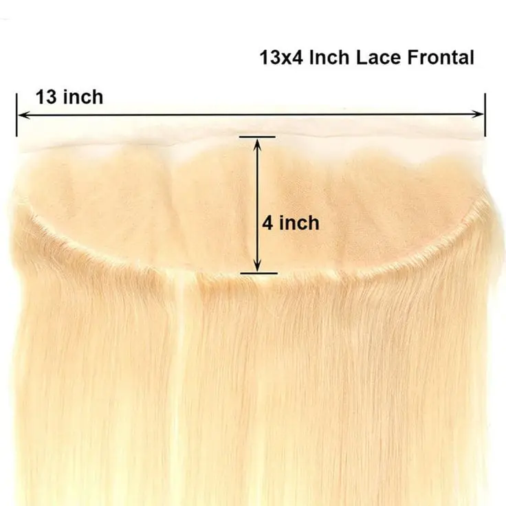 #613 Blonde Bundles With 13x4 Lace Frontal Silky Straight Human Hair - Image 3