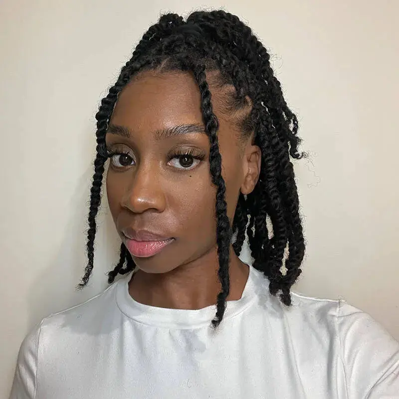 EAYON Afro Kinky Bulk 100% Human Hair Natural Black - Image 6