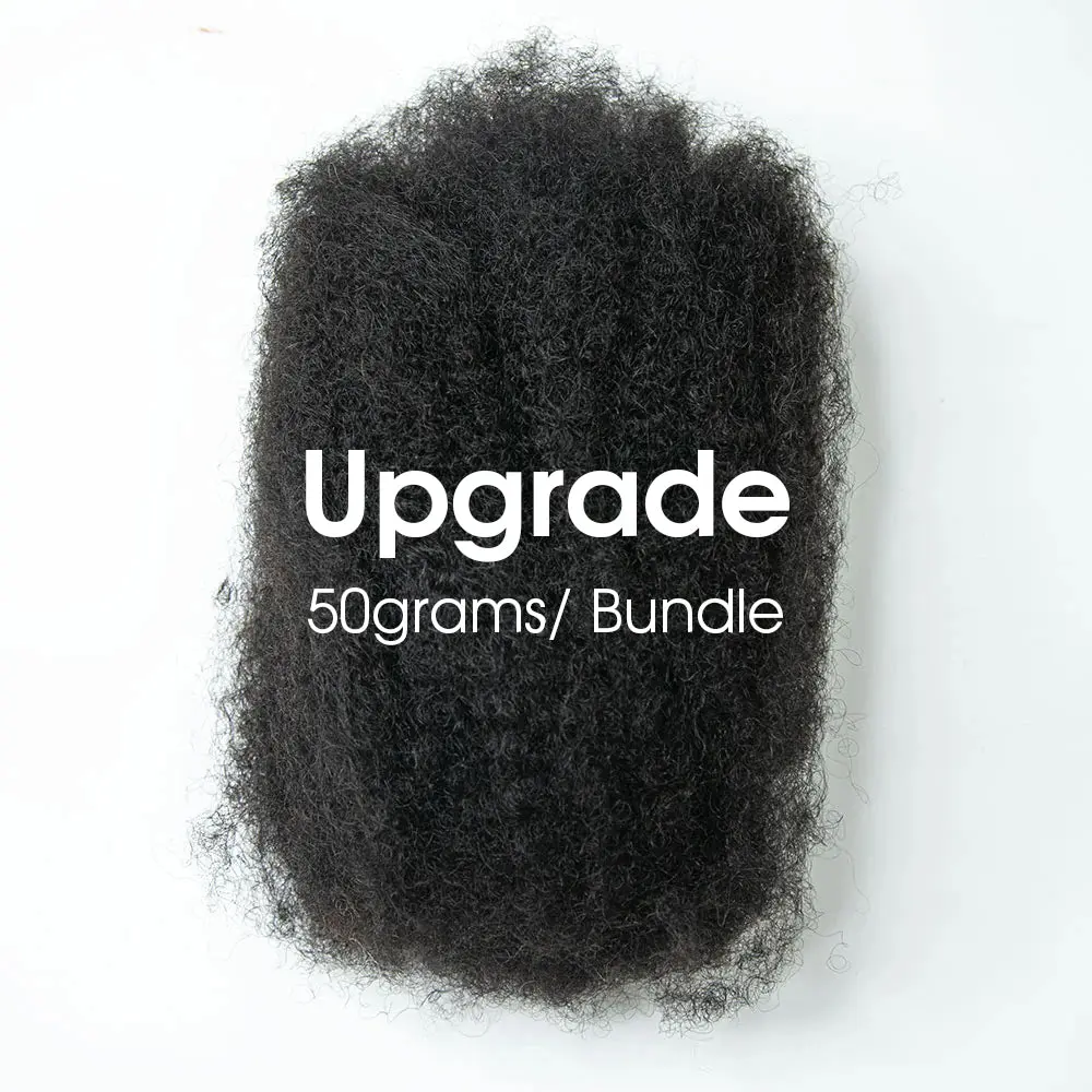 Wholesale-50g/Pack Afro Kinky Bulk Human Hair