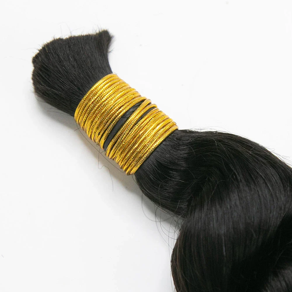 Bulk Human Hair For Braiding #1B Loose Wave 18-24" E51038【CLEARANCE】 - Image 3