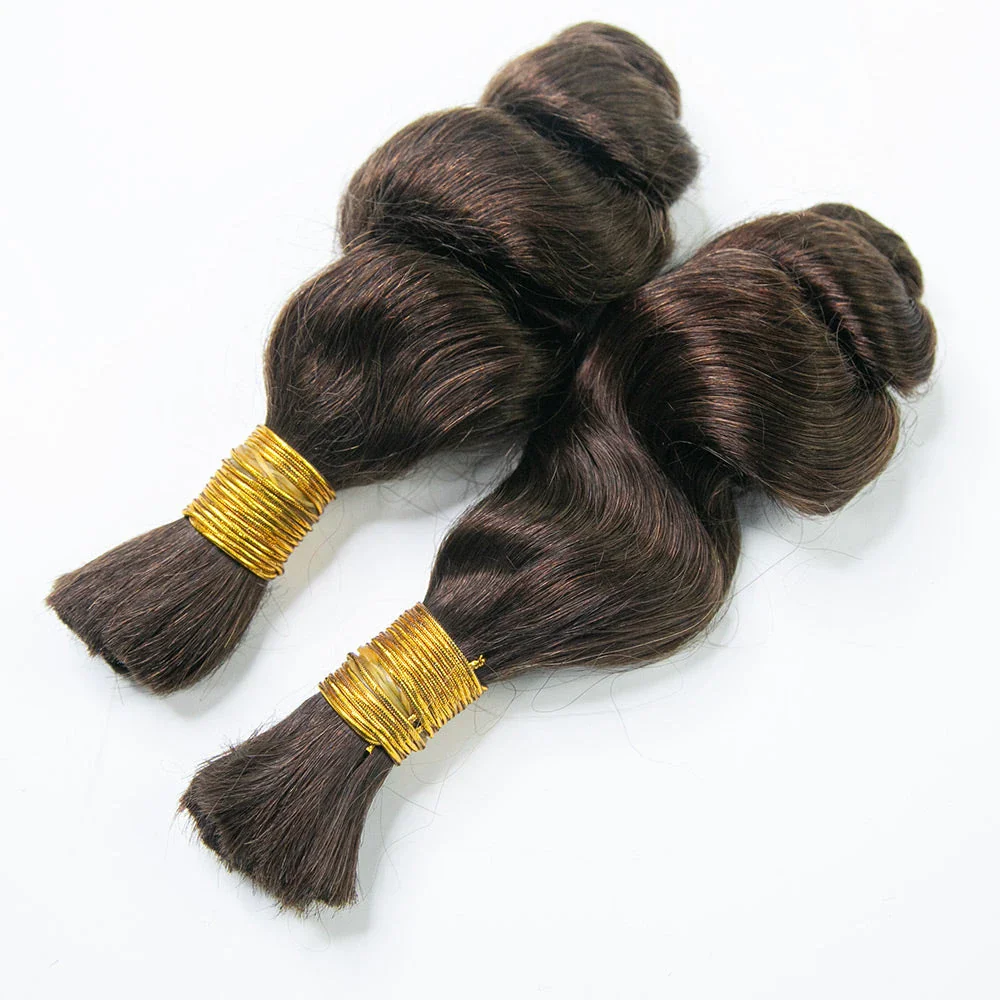 Bulk Human Hair For Braiding 4# Loose Wave 14" E51044【CLEARANCE】 - Image 5