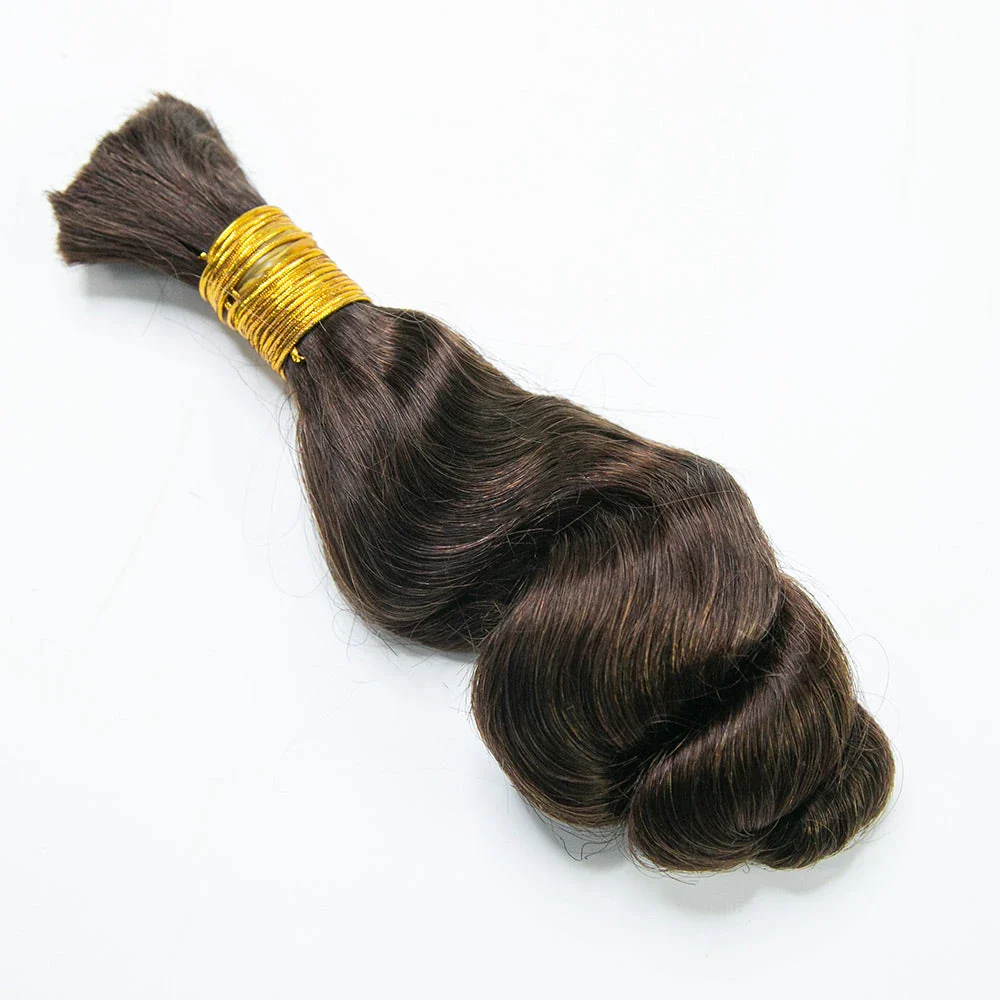 Bulk Human Hair For Braiding 4# Loose Wave 14" E51044【CLEARANCE】 - Image 6