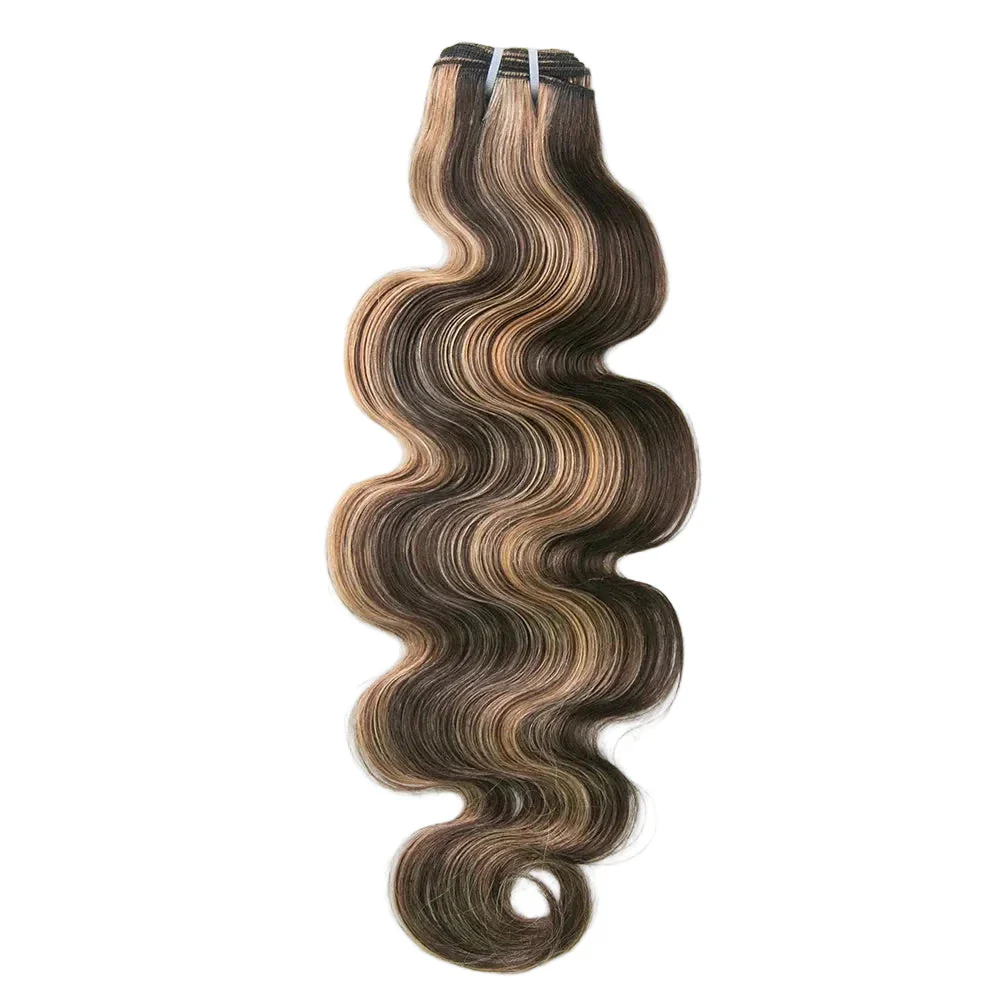 Blend #4/27/30 Body Wave Double Drawn Burmese Human Hair Weaving