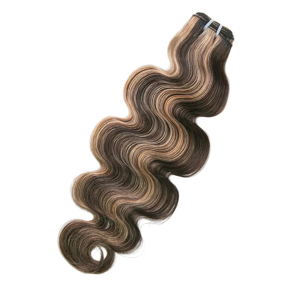 Blend #4/27/30 Body Wave Double Drawn Burmese Human Hair Weaving - Image 3