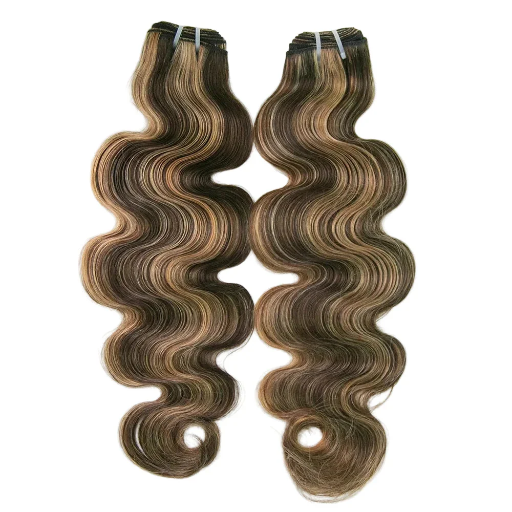Blend #4/27/30 Body Wave Double Drawn Burmese Human Hair Weaving - Image 5