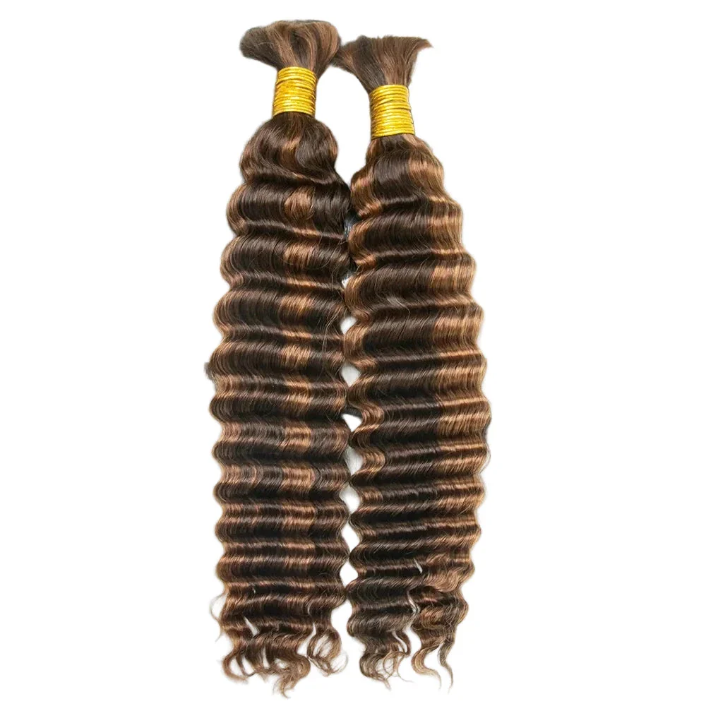 Blend #4/30 Deep Wave Human Hair For Braiding - Image 10