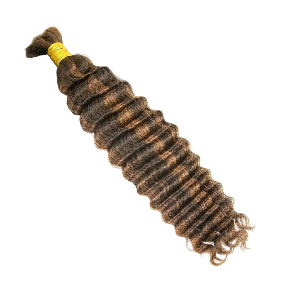 Blend #4/30 Deep Wave Human Hair For Braiding - Image 11