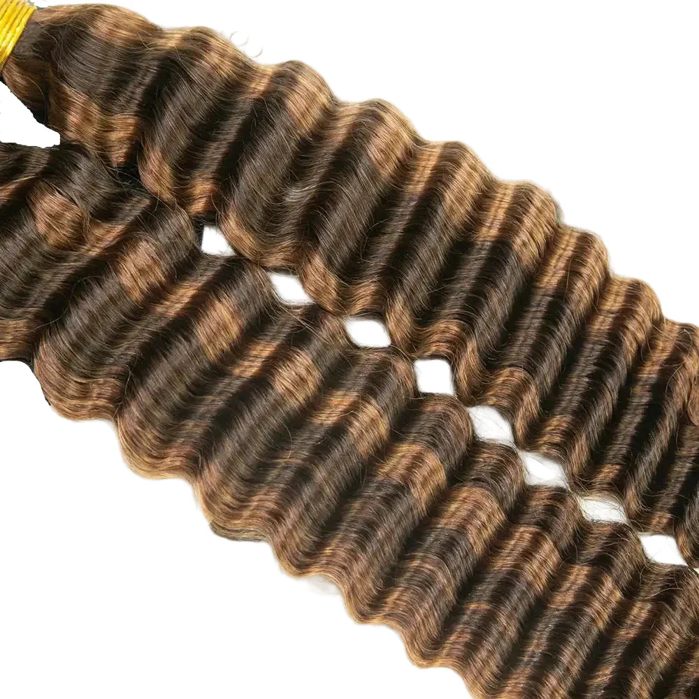Blend #4/30 Deep Wave Human Hair For Braiding - Image 5