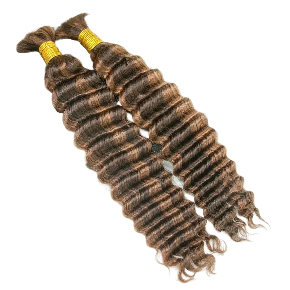 Blend #4/30 Deep Wave Human Hair For Braiding - Image 7