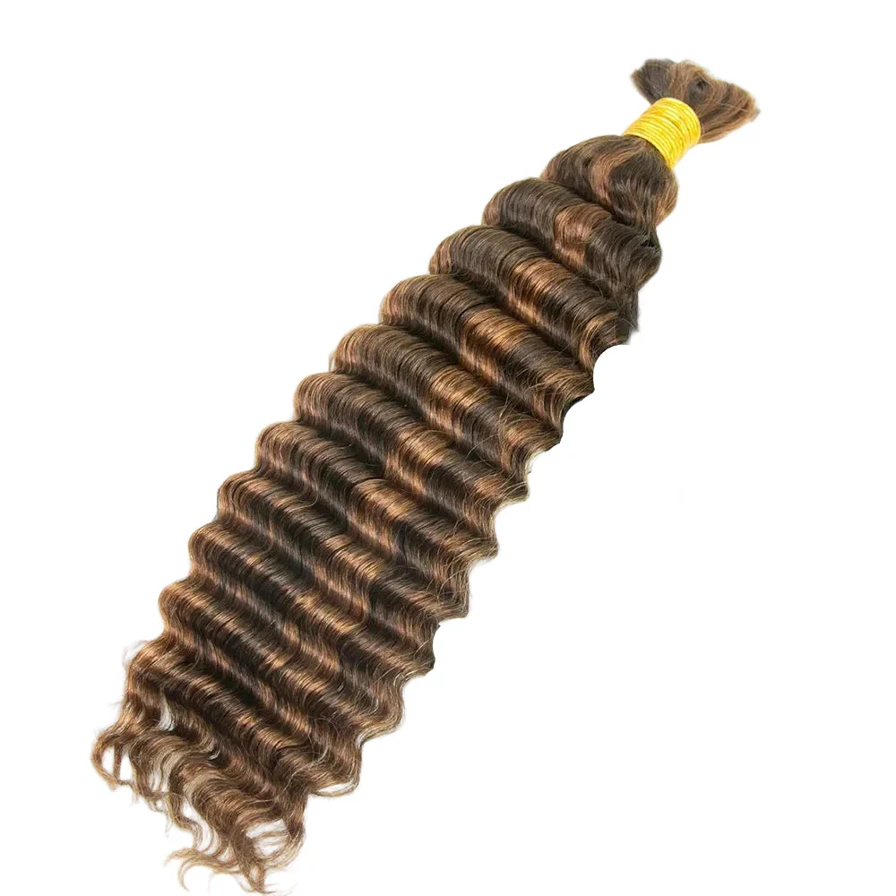 Blend #4/30 Deep Wave Human Hair For Braiding - Image 8