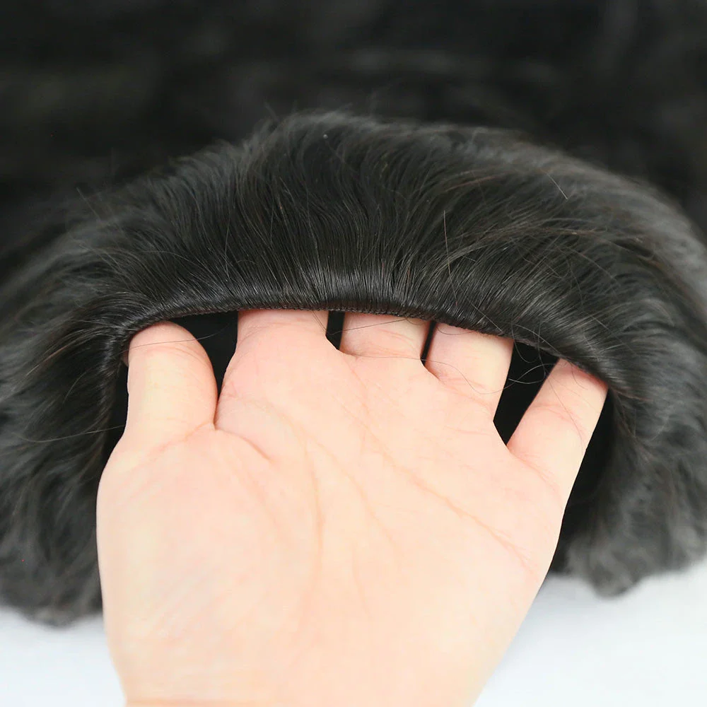 Body Wave 3/4 Half Wig Drawstring Flip Over Human Hair Wig - Image 4