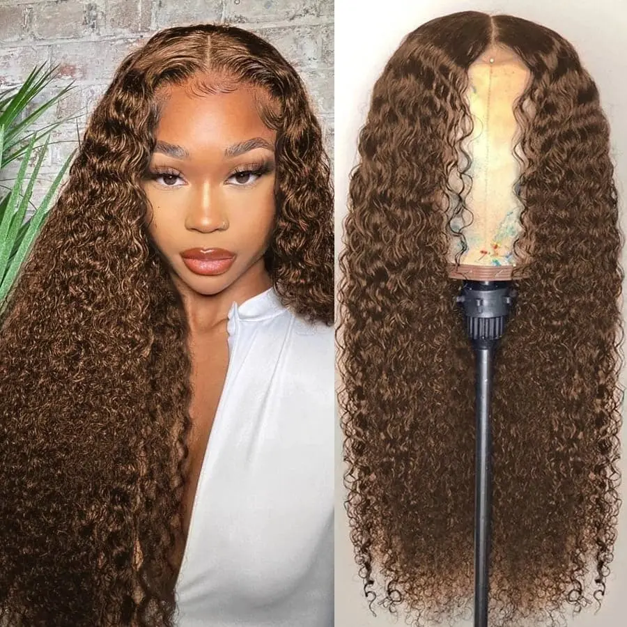 Brown #4 Body Wave 5x5 Lace Closure Wig Human Hair LCBW - Image 2