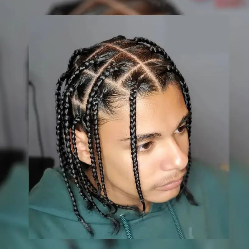 Bulk Human Braiding Hair For Men