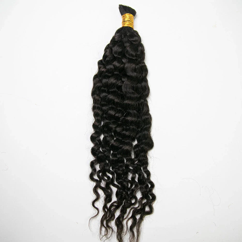 Bulk Human Hair For Braiding #2 Water Wave 20" E2【CLEARANCE】 - Image 2