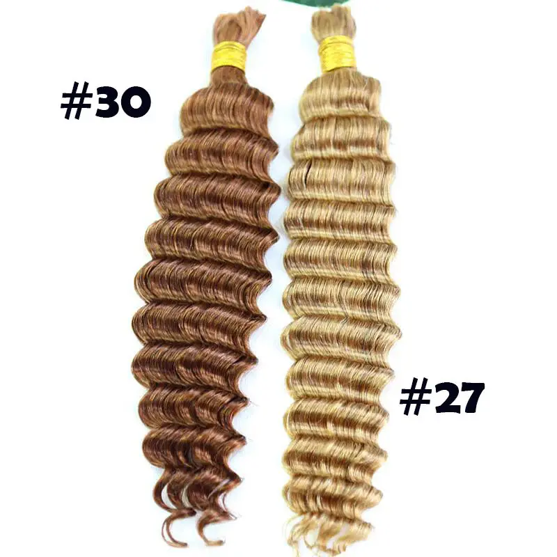 Bulk Human Hair For Braiding #27 / #30 Deep Wave - Image 6