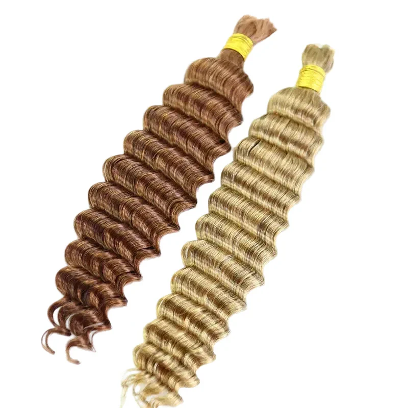 Bulk Human Hair For Braiding #27 / #30 Deep Wave - Image 8