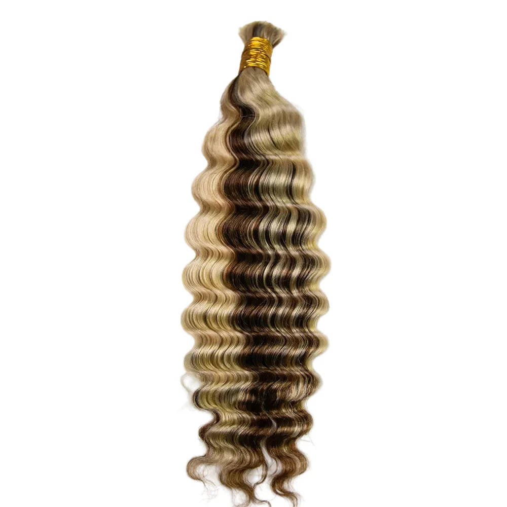 Bulk Human Hair For Braiding #30/613 Deep Wave