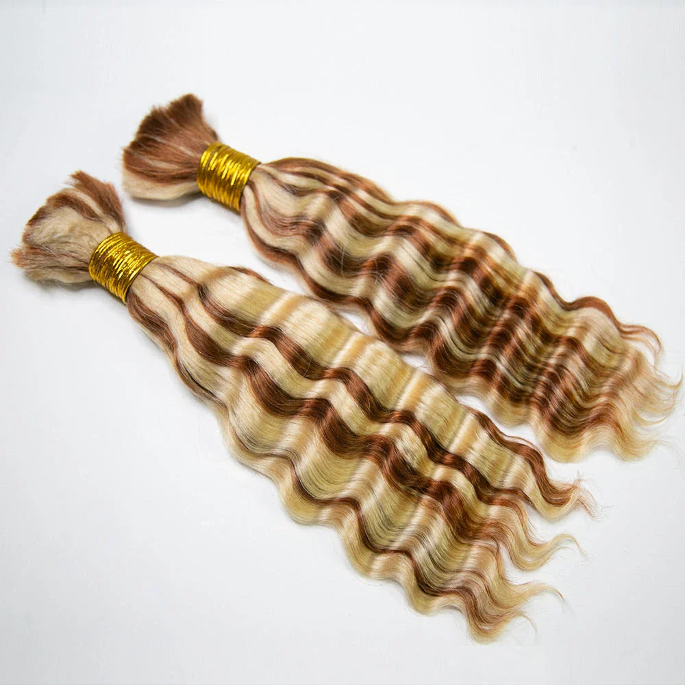Bulk Human Hair For Braiding #30/613 Deep Wave 12" E1【CLEARANCE】 - Image 4