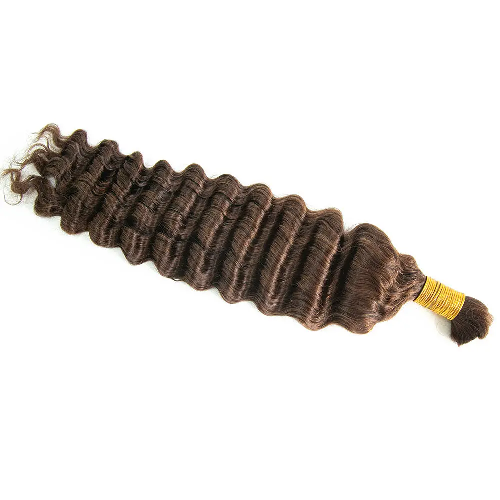 #4 Deep Wave Bulk Human Hair for Braiding - Image 5
