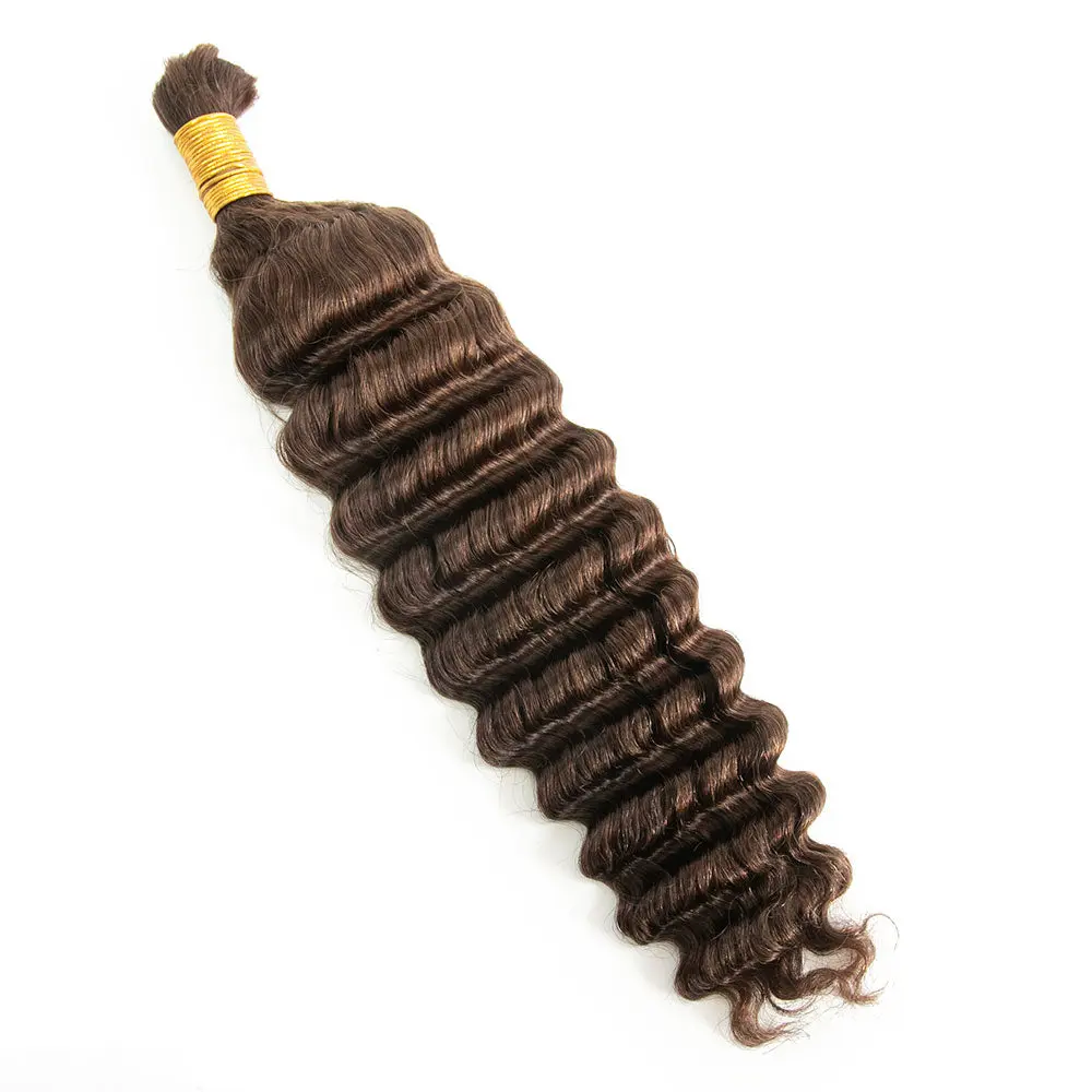 #4 Deep Wave Bulk Human Hair for Braiding - Image 6