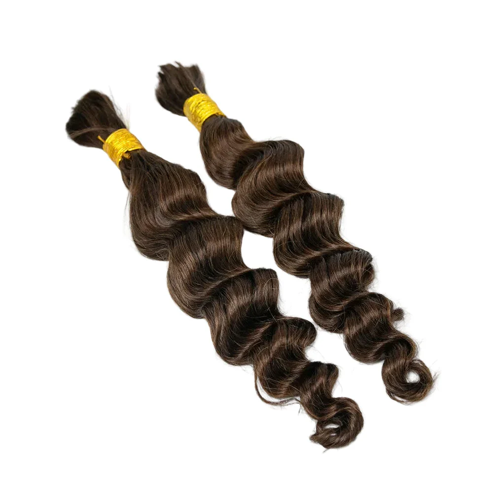 Bulk Human Hair For Braiding #4 Loose Wave - Image 4