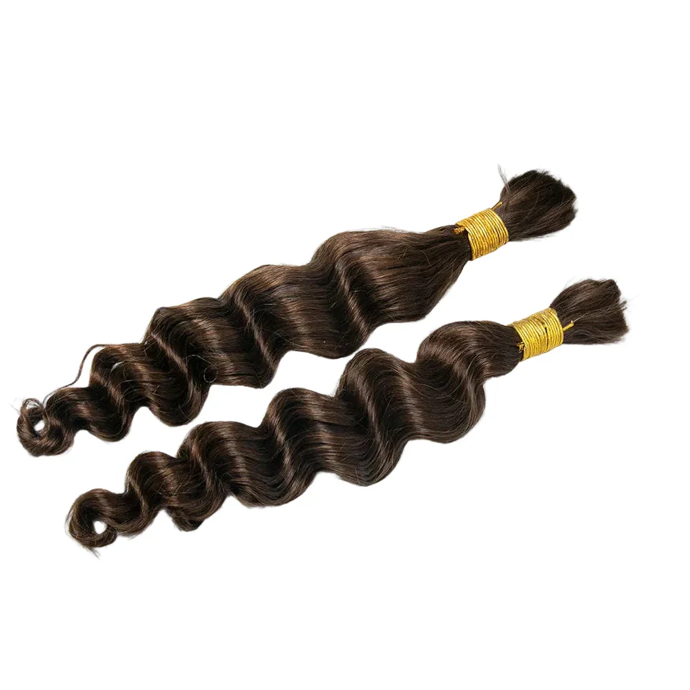 Bulk Human Hair For Braiding #4 Loose Wave - Image 5