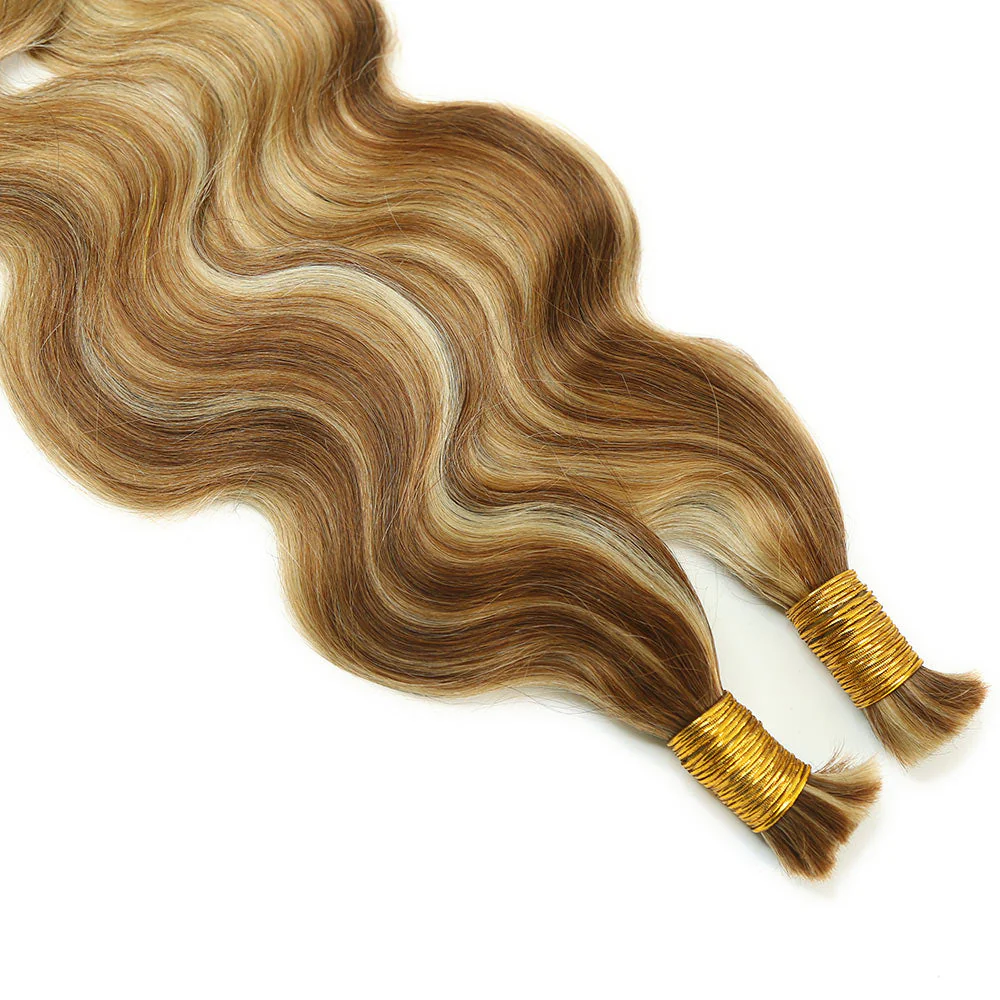 Bulk Human Hair For Braiding Blend #27/30/613 Body Wave - Image 10