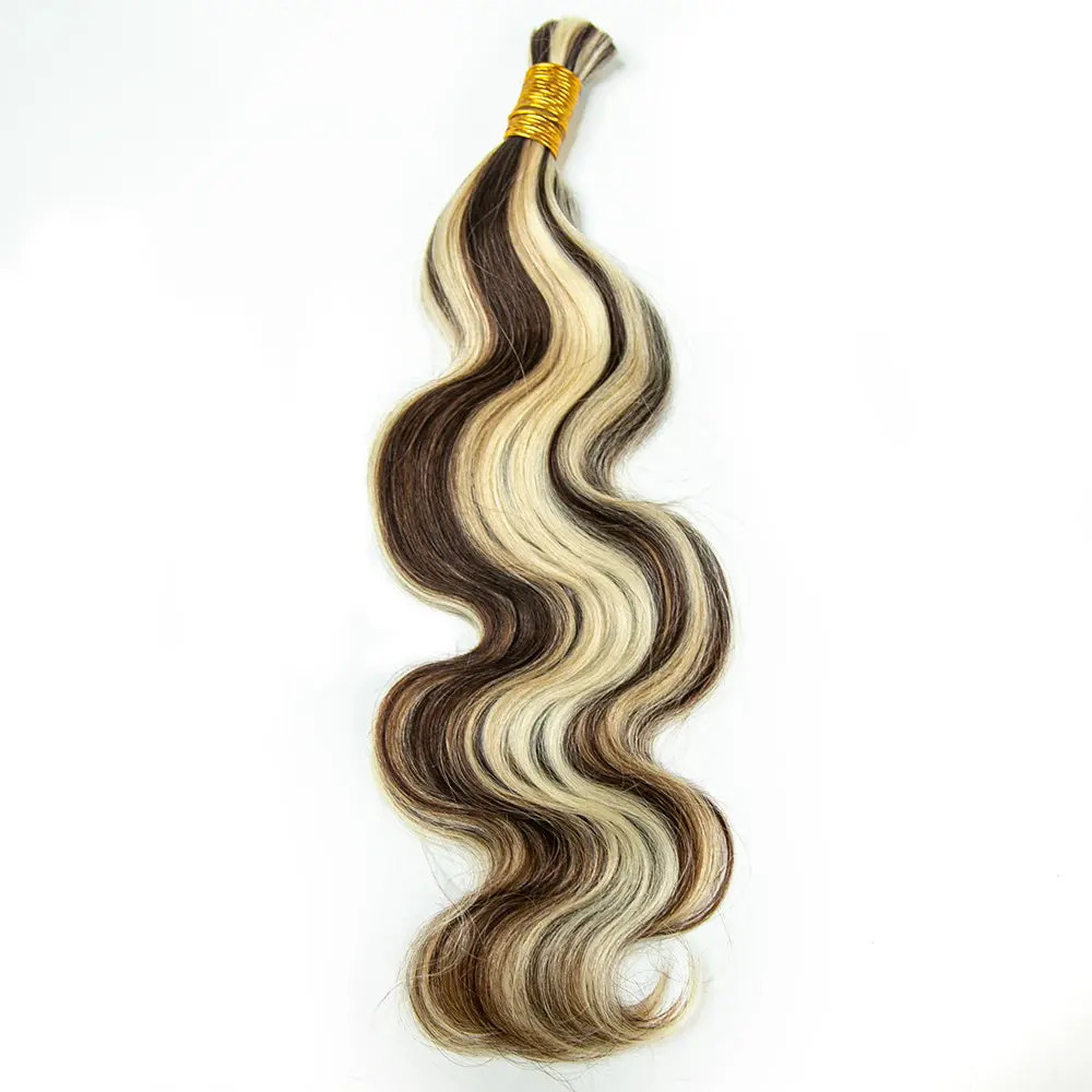 Bulk Human Hair For Braiding Blend #4/27/613 Body Wave
