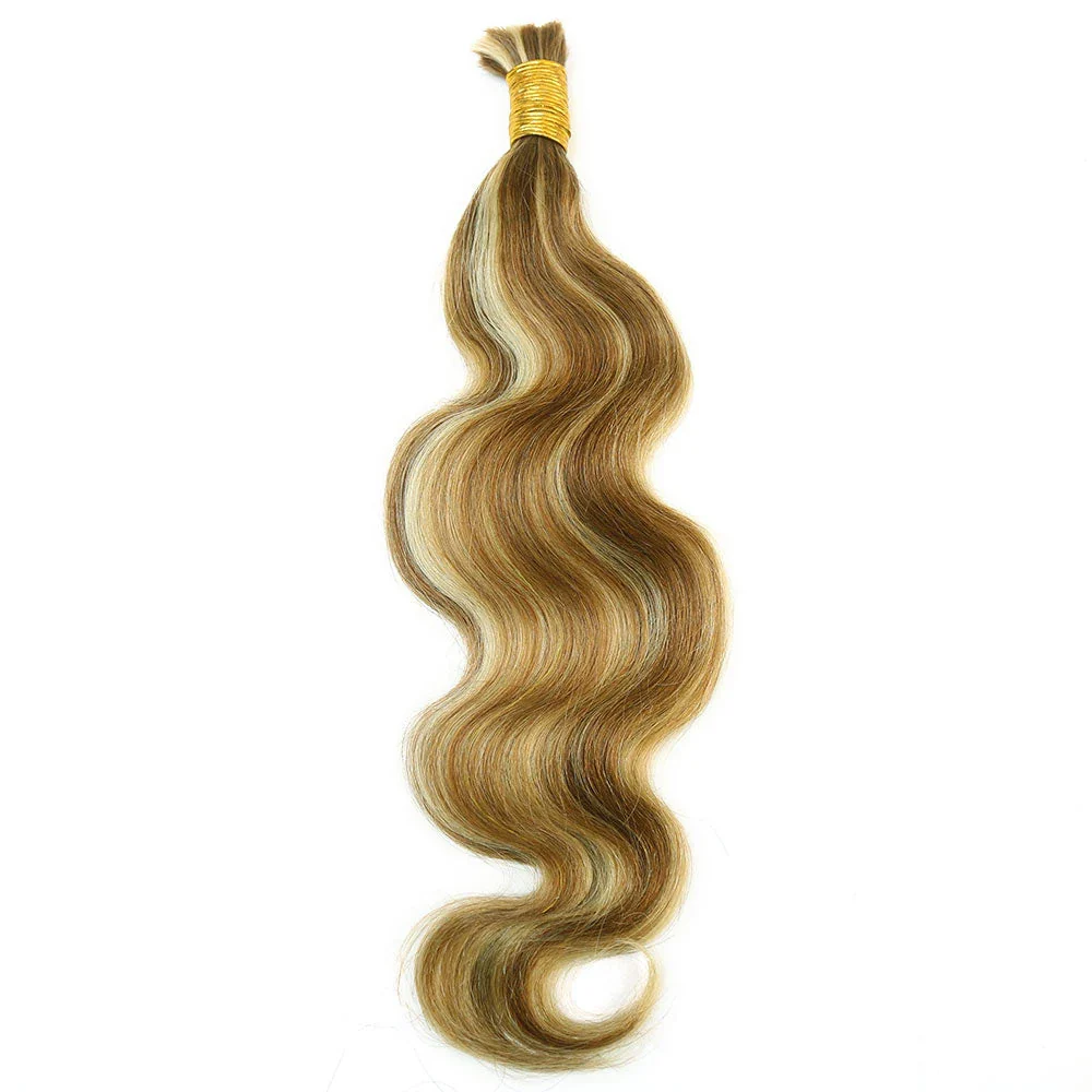 Bulk Human Hair For Braiding Blend #27/30/613 Body Wave - Image 2